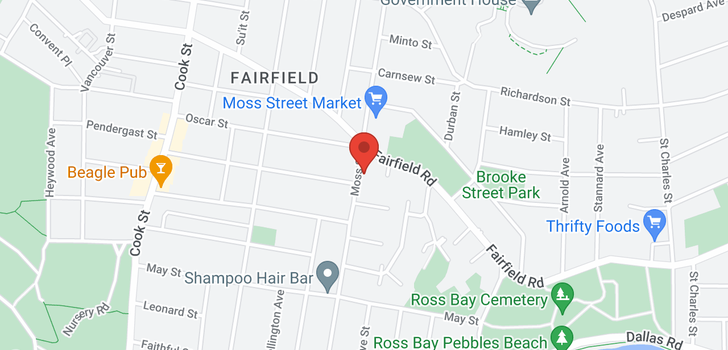 map of 1273 Fairfield Rd
